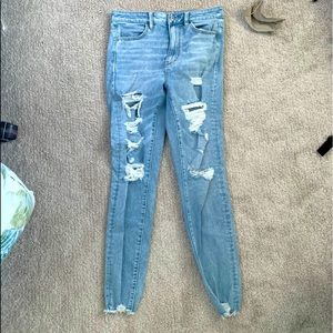 american eagle ripped jeans